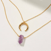 Amethyst Point Necklace Set