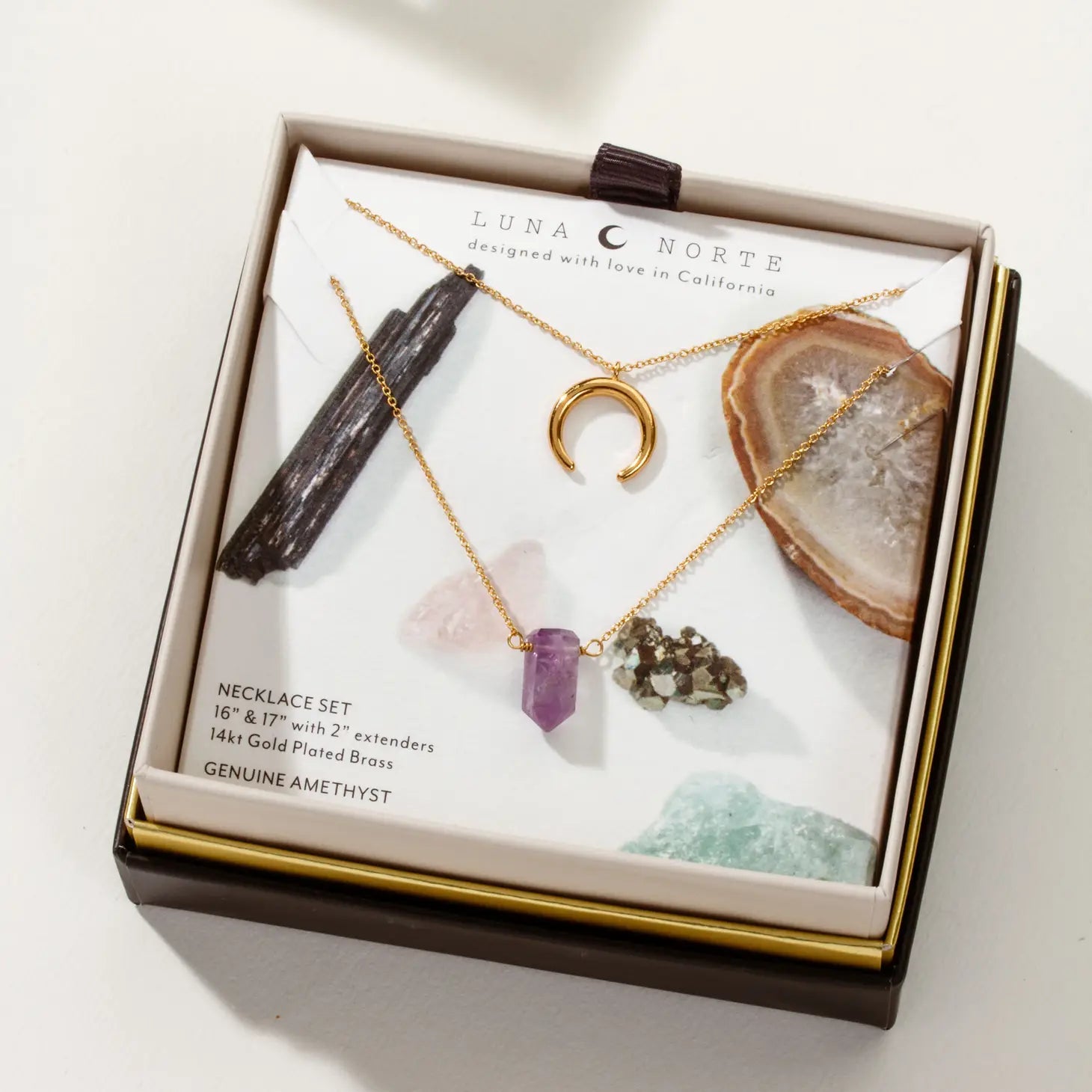 Amethyst Point Necklace Set